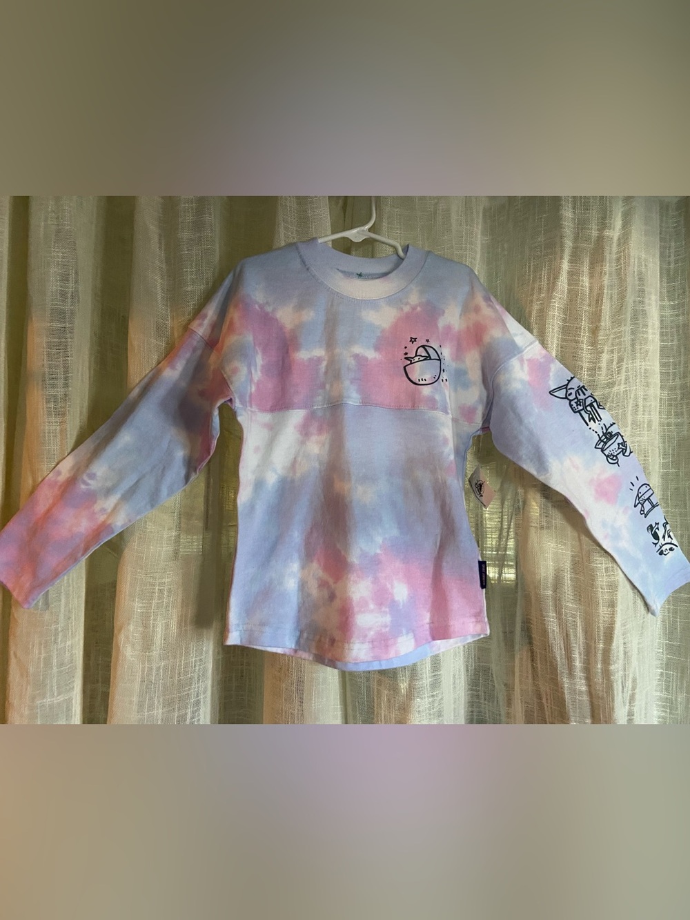 Disney Star Wars GROGU Pastel Tie-Dye Spirit Jersey- SIZE XS